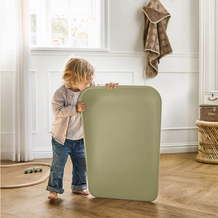 Przewijak LEANDER - mata do przewijania MATTY Olive green