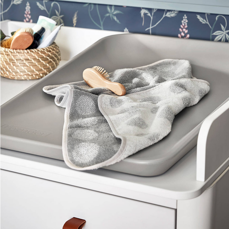 Przewijak LEANDER - mata do przewijania MATTY Pearl grey