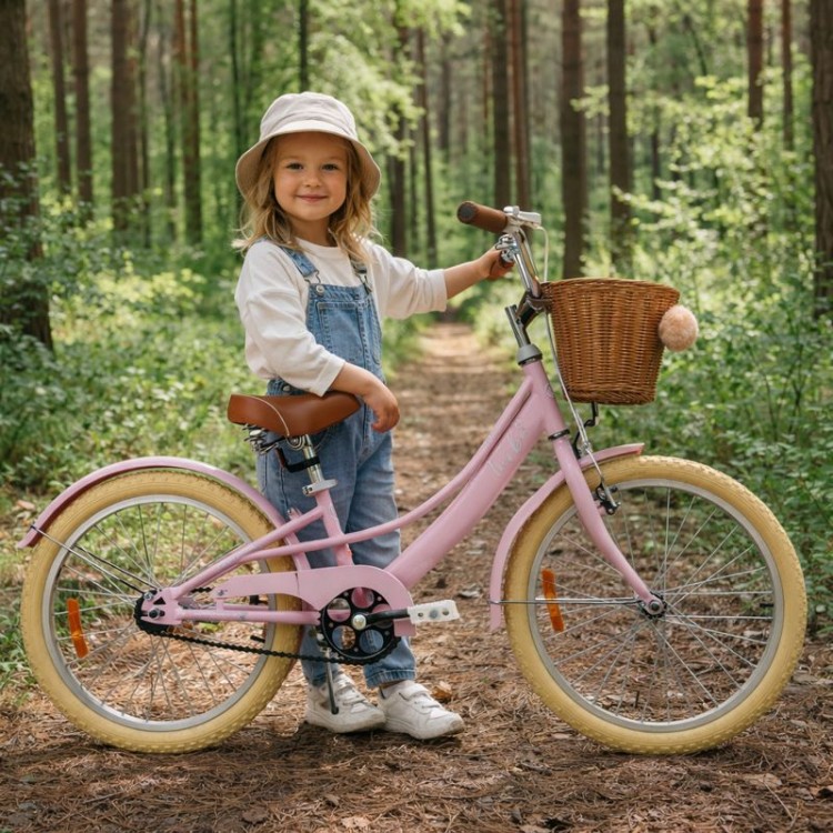 Rower dla dziecka BMX Princess 20" Pastel Różowy - PREZENT NA KOMUNIĘ