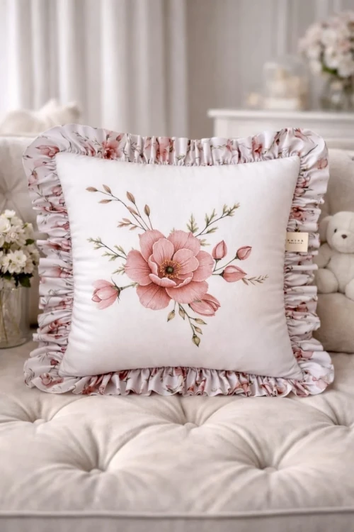 Poduszka Kwiatowe Sny – dekoracyjna z bawełny premium