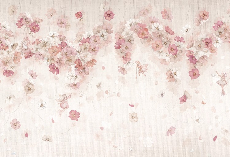 Tapeta dla dzieci Malumi DAPHNE – pink – tapeta do pokoju dziewczęcego z magicznym motywem