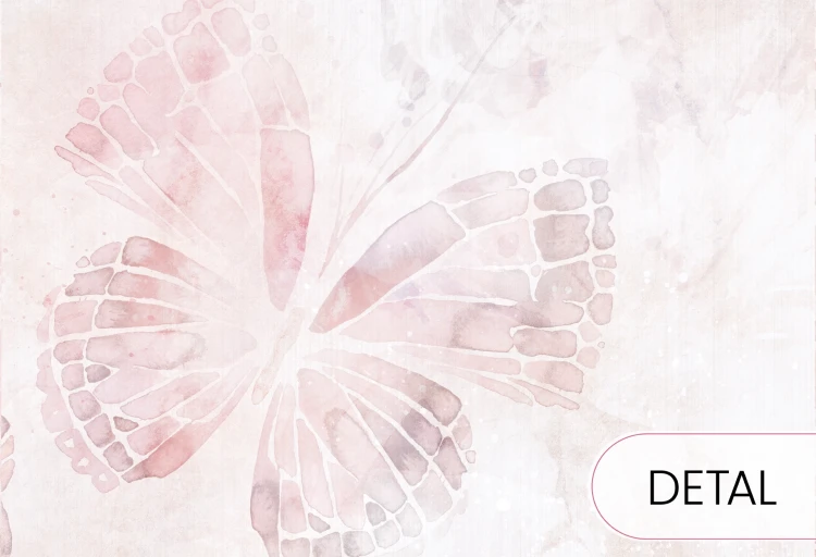 Tapeta MARIPOSA ROSE z różowymi motylami do pokoju nastolatki