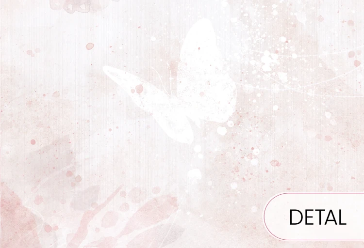 Tapeta MARIPOSA ROSE z różowymi motylami do pokoju nastolatki