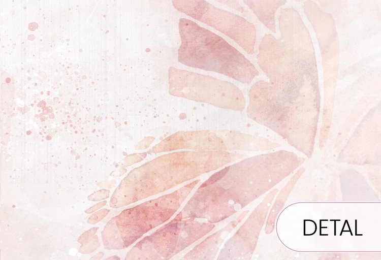 Tapeta MARIPOSA ROSE z różowymi motylami do pokoju nastolatki