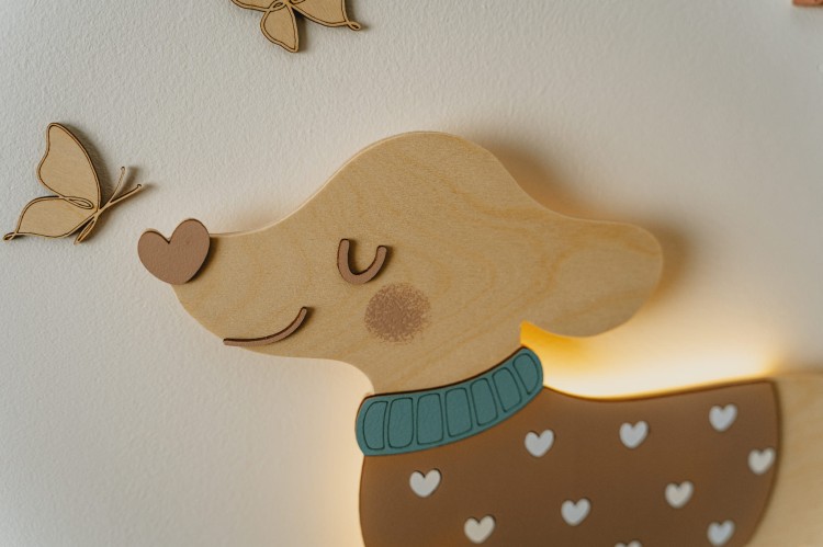 Lampka nocna dla dziewczynki z ciepłym światłem LED