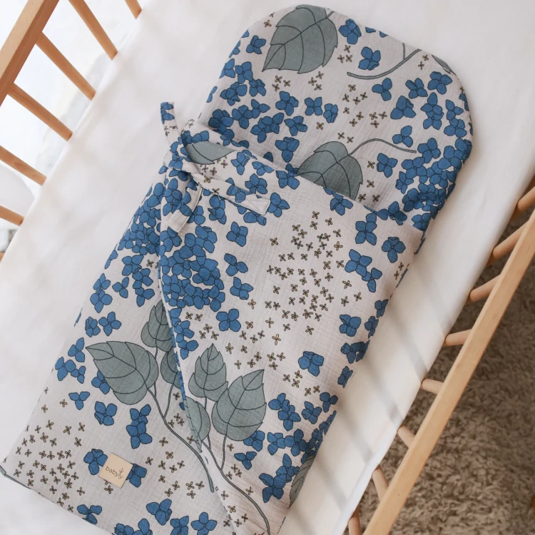 Becik niemowlęcy Secret Garden bawełniany dla noworodka z antyalergicznym wypełnieniem 36x78