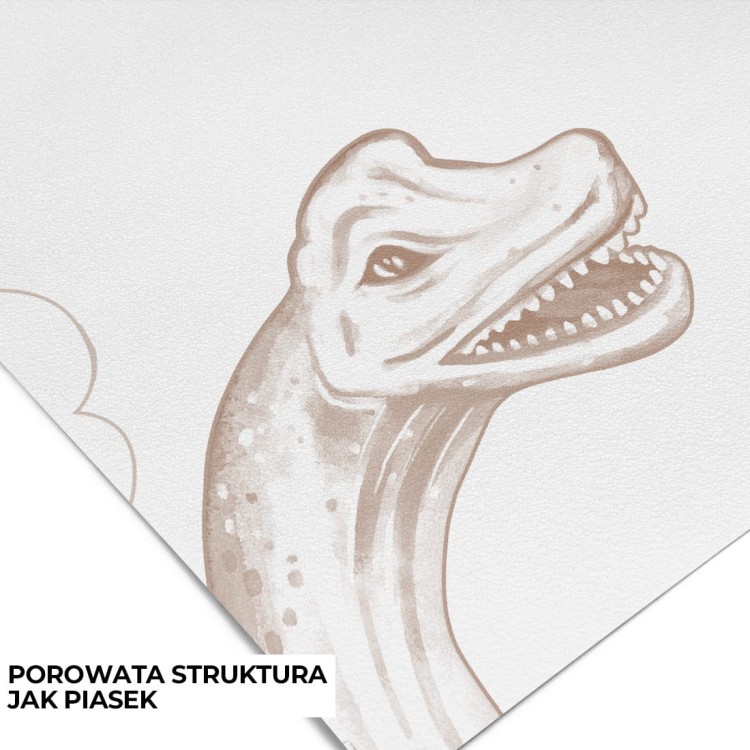 Tapeta Dinozaury Sepia do pokoju dziecka