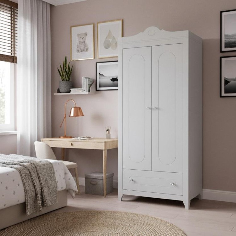 Szafa dwudrzwiowa z szufladą GLAMOUR