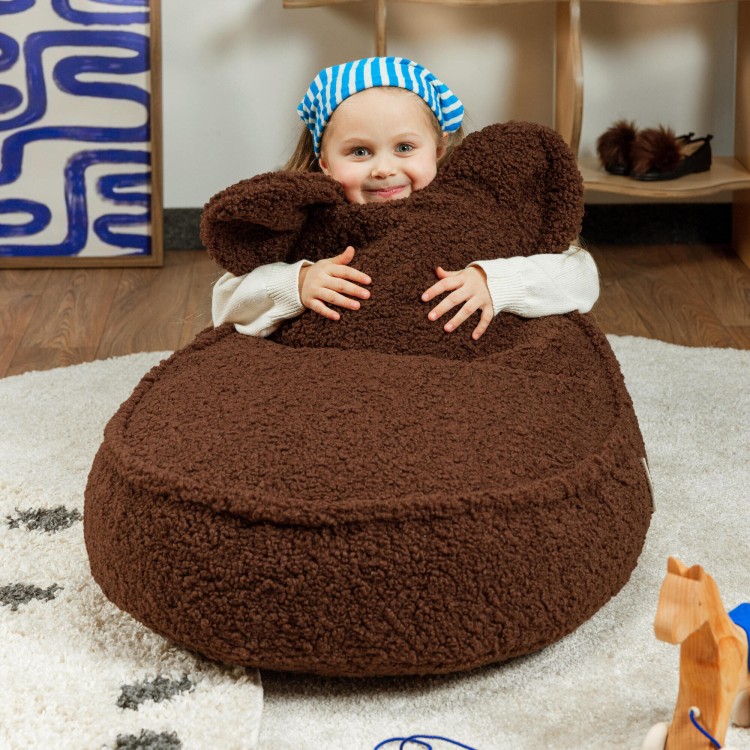 Fotelik pufa dla dziecka Teddy Teddy Warm Hazel Wigiwama