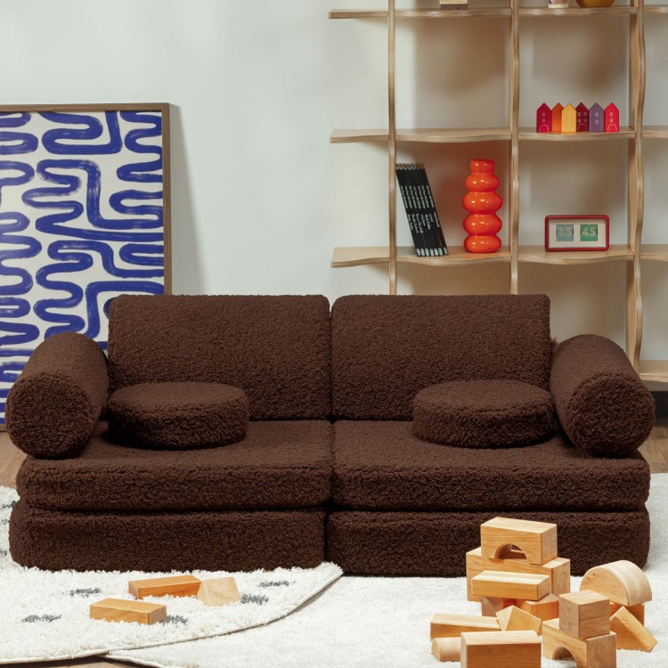 Modułowa sofa dla dziecka plac zabaw Teddy Warm Hazel Wigiwama