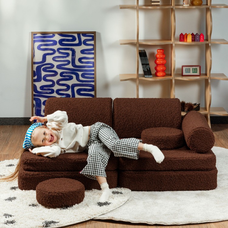 Modułowa sofa dla dziecka plac zabaw Teddy Warm Hazel Wigiwama