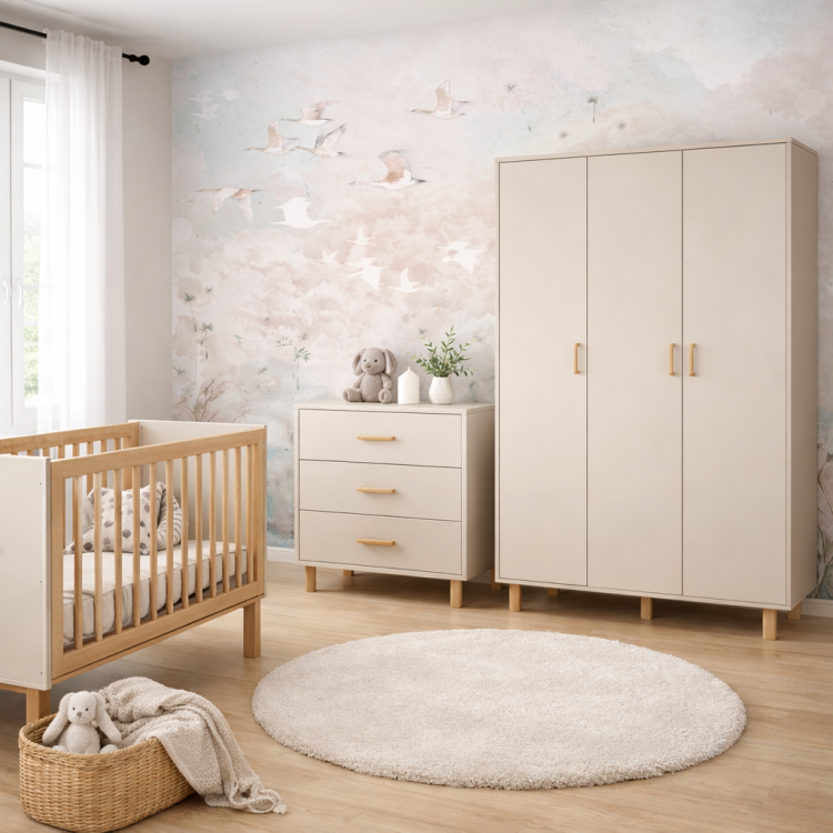 Szafa dziecięca LAURA 3-drzwiowa w eleganckim stylu