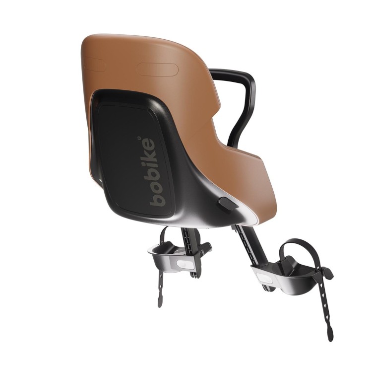 Fotelik rowerowy Bobike Exclusive Evolve Mini cinnamon brown montowany z przodu roweru