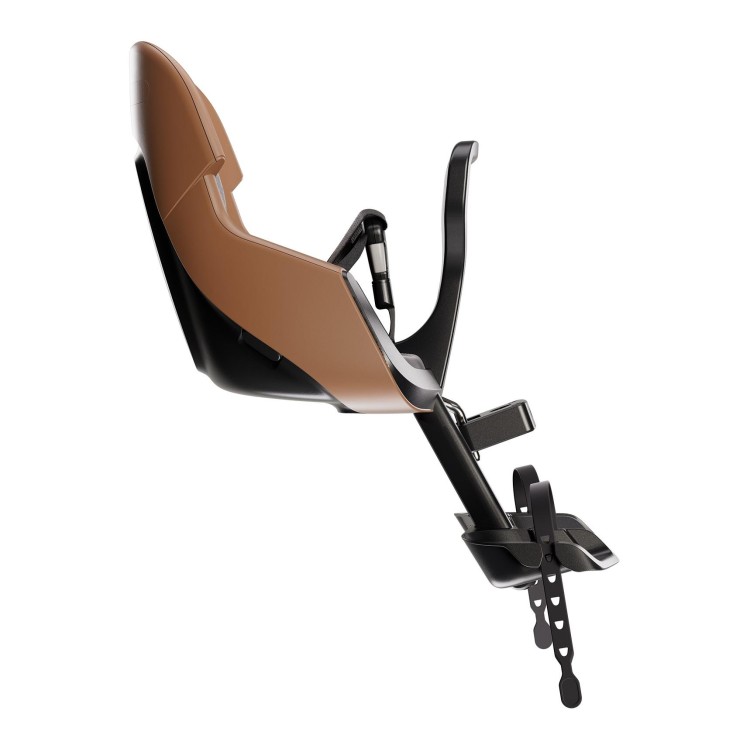 Fotelik rowerowy Bobike Exclusive Evolve Mini cinnamon brown montowany z przodu roweru