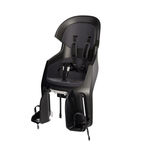 Fotelik rowerowy Bobike Exclusive Evolve Maxi Urban Black montowany na tylny bagażnik roweru