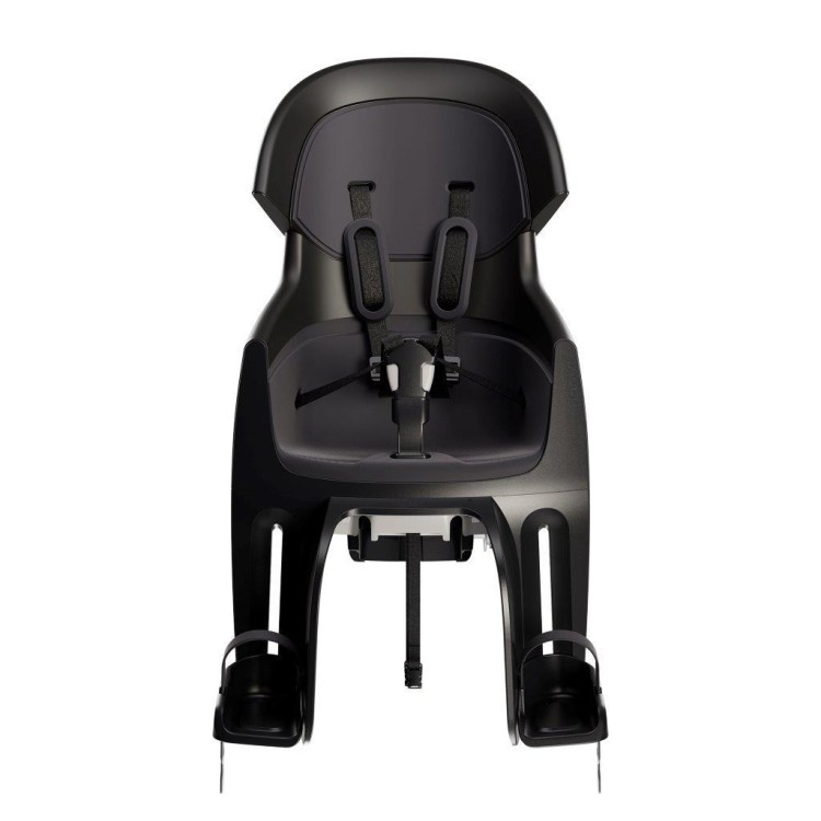 Fotelik rowerowy Bobike Exclusive Evolve Maxi Urban Black montowany na tylny bagażnik roweru