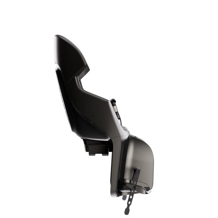 Fotelik rowerowy Bobike Exclusive Evolve Maxi Urban Black montowany na tylny bagażnik roweru