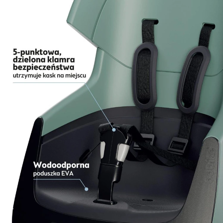 Fotelik rowerowy Bobike Exclusive Evolve Maxi peppermint montowany na tylny bagażnik roweru