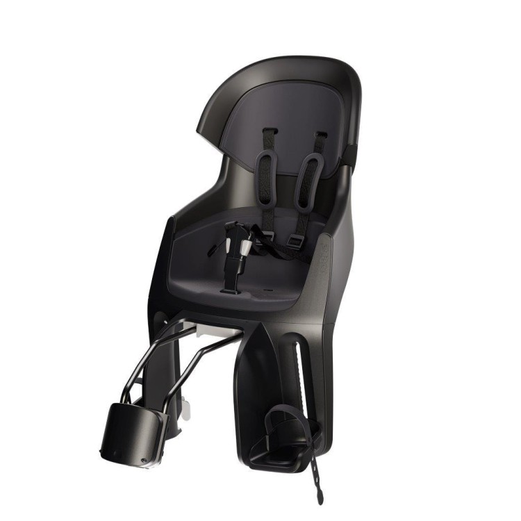 Fotelik rowerowy Bobike Exclusive Evolve Maxi 1P Urban Black montowany do ramy roweru