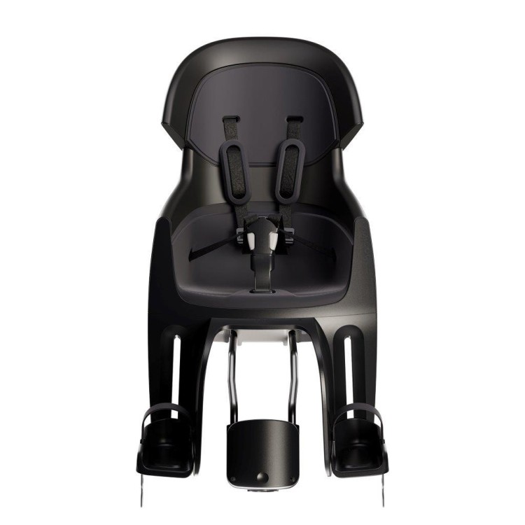 Fotelik rowerowy Bobike Exclusive Evolve Maxi 1P Urban Black montowany do ramy roweru