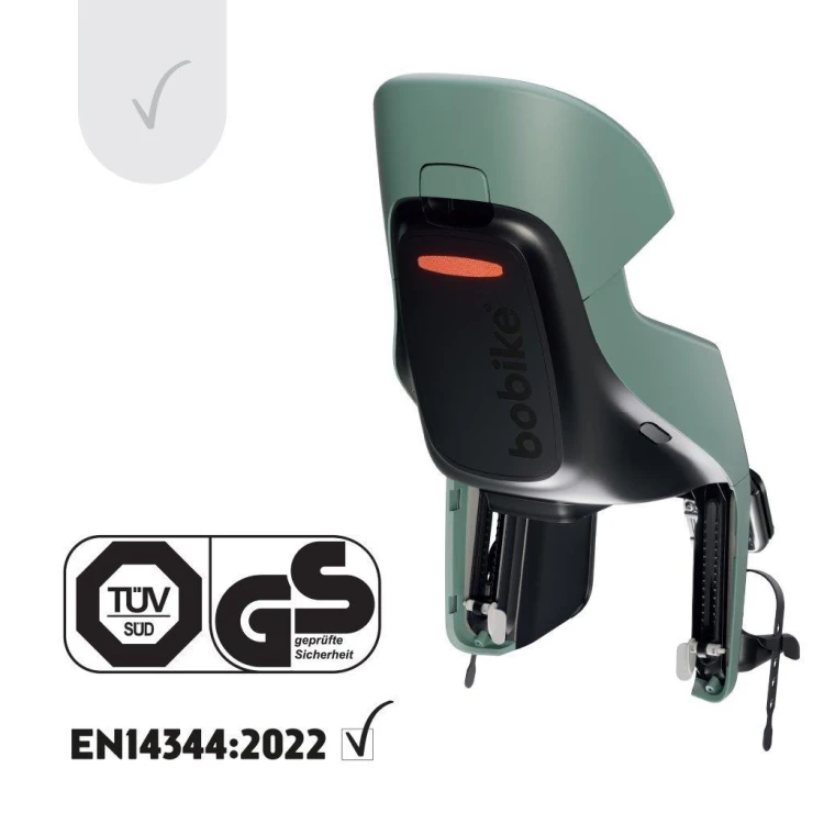 Fotelik rowerowy Bobike Exclusive Evolve Maxi 1P peppermint montowany do ramy roweru