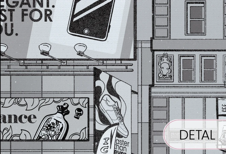 tapeta komiksowa miasto do pokoju nastolatka