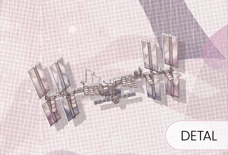 Tapeta kosmiczna dla dziewczynki w kolorze lawendowym z planetami