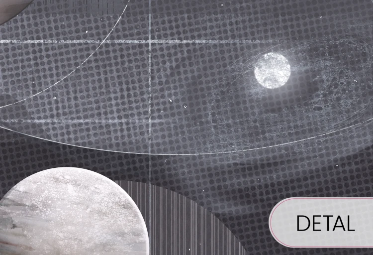 Dekoracja ścienna SPACE ZONE - GREY dla małego miłośnika astronomii