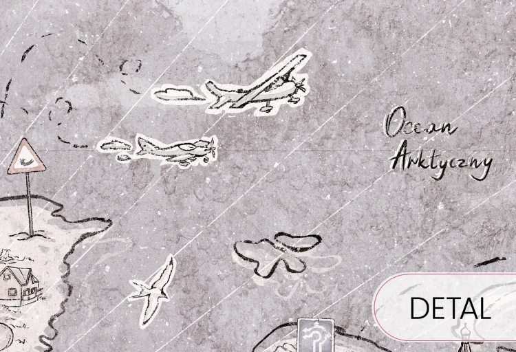 tapeta mapa świata na ścianę do pokoju dziecka