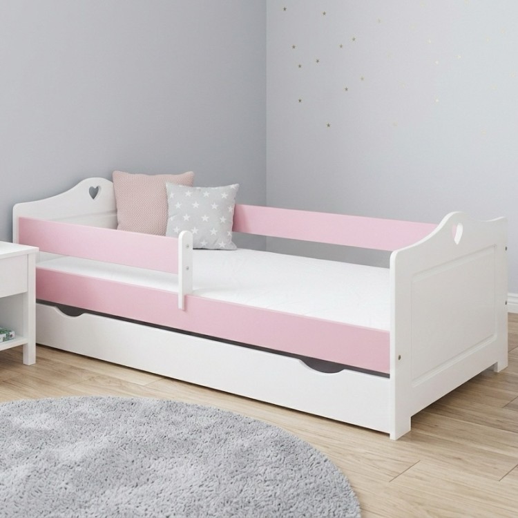 drewniane łóżko dla dziewczynki love