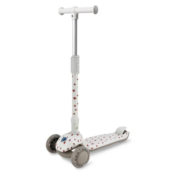 hulajnoga dziecięca Vanilla Copenhagen Ladybug z podświetlanymi kółkami LED dla dzieci od 3 lat
