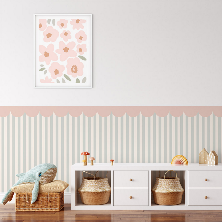 Naklejka do pokoju dziecka Lamperia - Shake The Colors "Lime & Peach" 100 cm