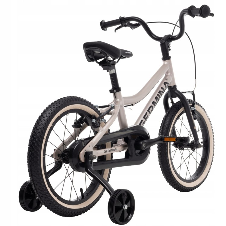 Rower dla dziecka Germina 16" cali Srebrny Ultralekki Mtb - POMYSŁ NA PREZENT