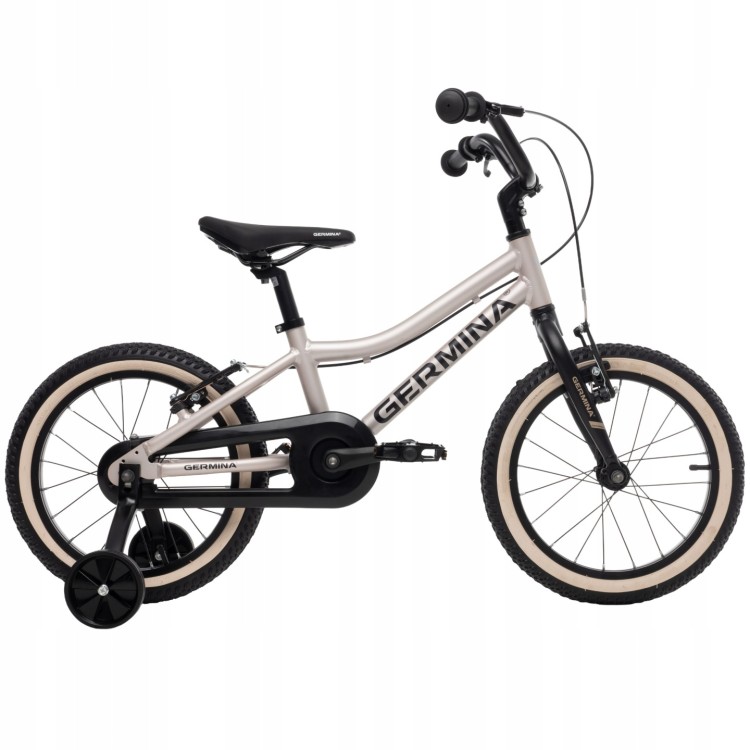 Rower dla dziecka Germina 16" cali Srebrny Ultralekki Mtb - POMYSŁ NA PREZENT