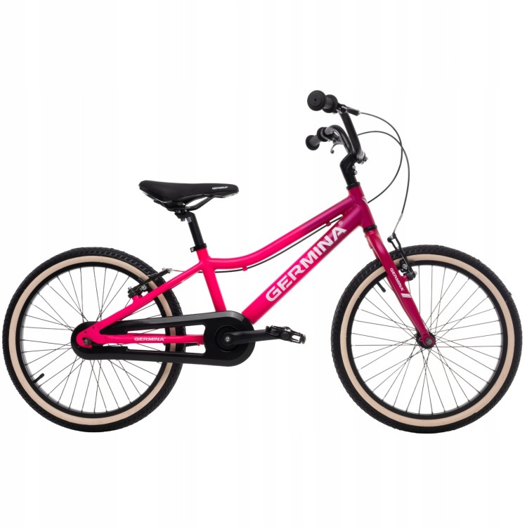Rower dla dziecka Germina 20" cali Różowy Aluminiowy MTB - IDEALNY PREZENT NA KOMUNIĘ