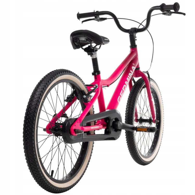 Rower dla dziecka Germina 20" cali Różowy Aluminiowy MTB - IDEALNY PREZENT NA KOMUNIĘ