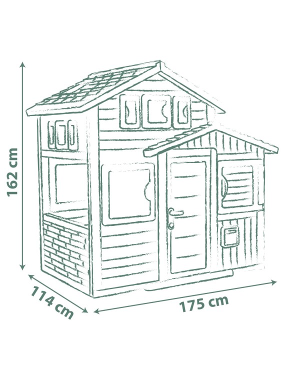 domek dla dzieci do ogrodu Smoby Life Evo