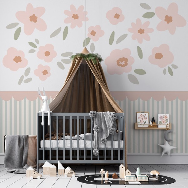 Naklejki Shake The Colors - "Peach Flowers"