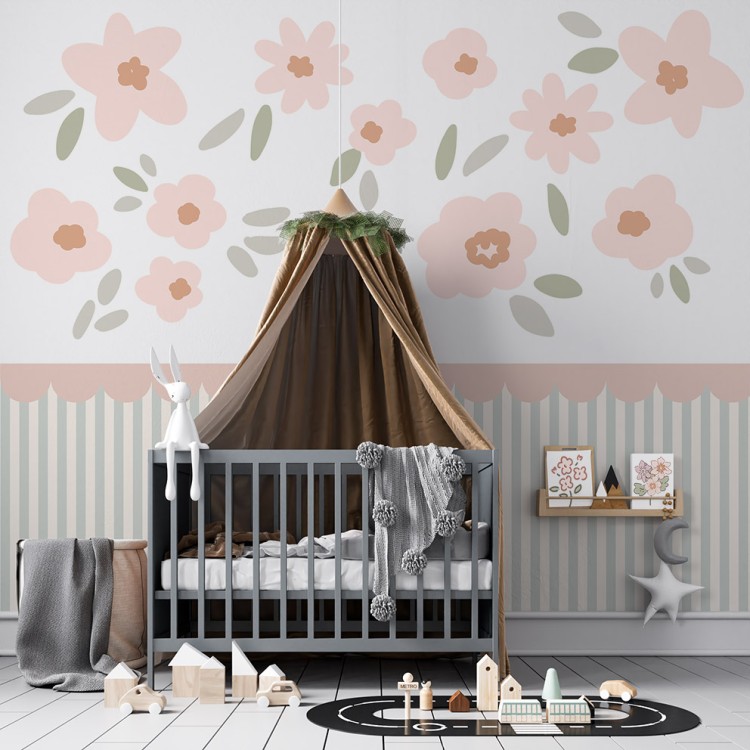 Naklejki Shake The Colors - "Peach Flowers"