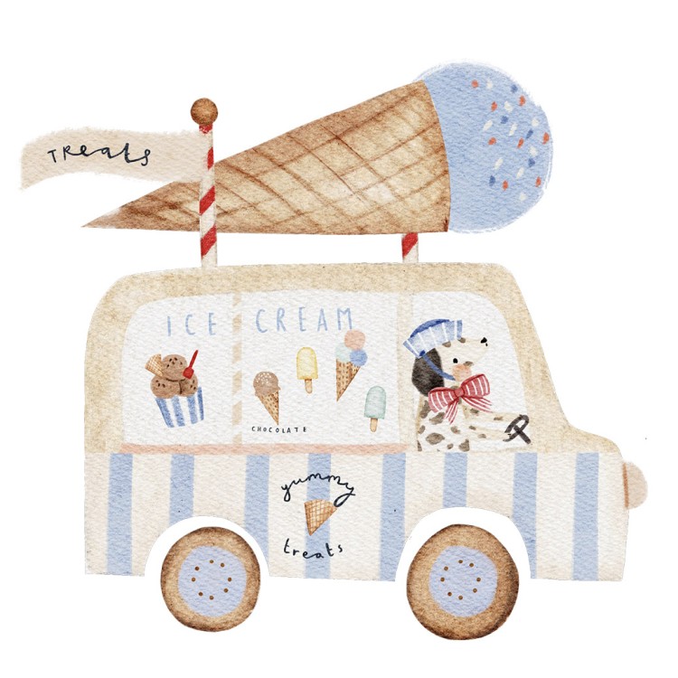 Naklejki Shake The Colors - "Ice Creams"