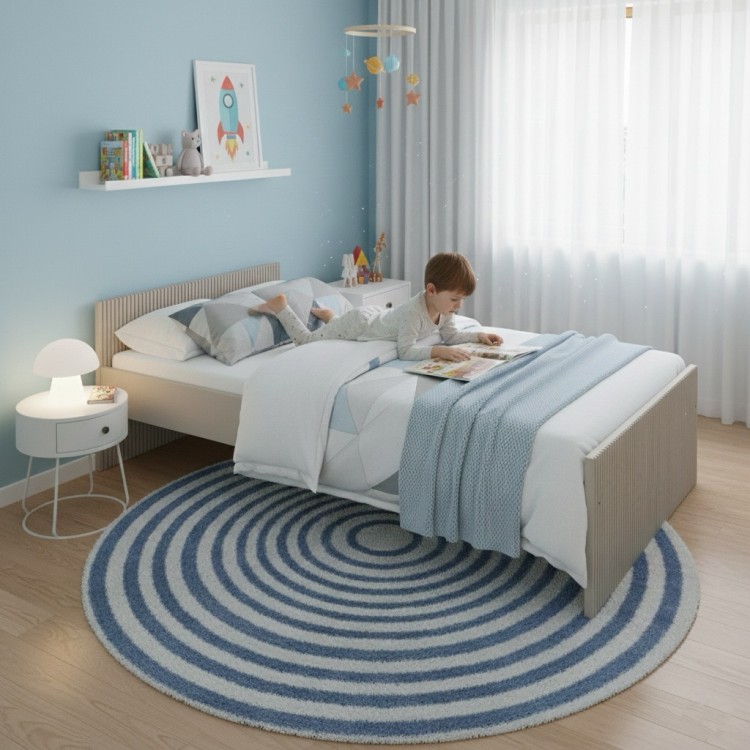 Kaszmirowe łóżko pojedyncze dla dzieci LOFT