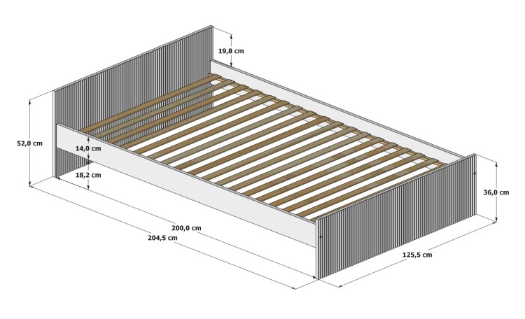 Łóżko Dziecięce LOFT 160x80 200x90 200x120 – Łóżko Młodzieżowe Nowoczesne Białe z szufladami