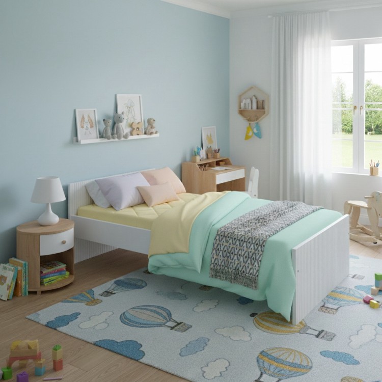 Łóżko Dziecięce LOFT 160x80 200x90 200x120 – Łóżko Młodzieżowe Nowoczesne Białe