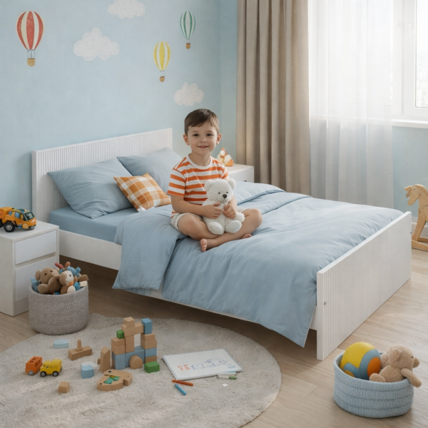 Łóżko Dziecięce LOFT 160x80 200x90 200x120 – Łóżko Młodzieżowe Nowoczesne Białe