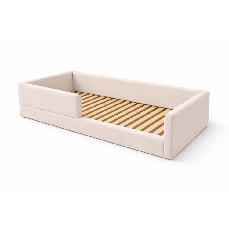 tapicerowane łóżeczko dziecięce COMFY z barierką