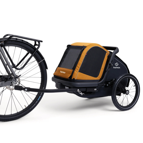 Hamax - przyczepka rowerowa dla psa - Milou S, spice/black