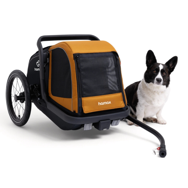 Hamax - przyczepka rowerowa dla psa - Milou S, spice/black