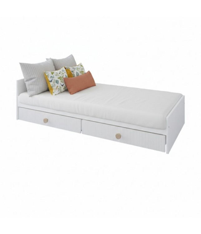 Łóżko Dziecięce LOFT 160x80 200x90 200x120 – Łóżko Młodzieżowe Nowoczesne Białe z szufladami