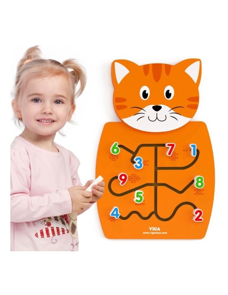 VIGA Drewniana Tablica Manipulacyjna Konik Certyfikat FSC Montessori