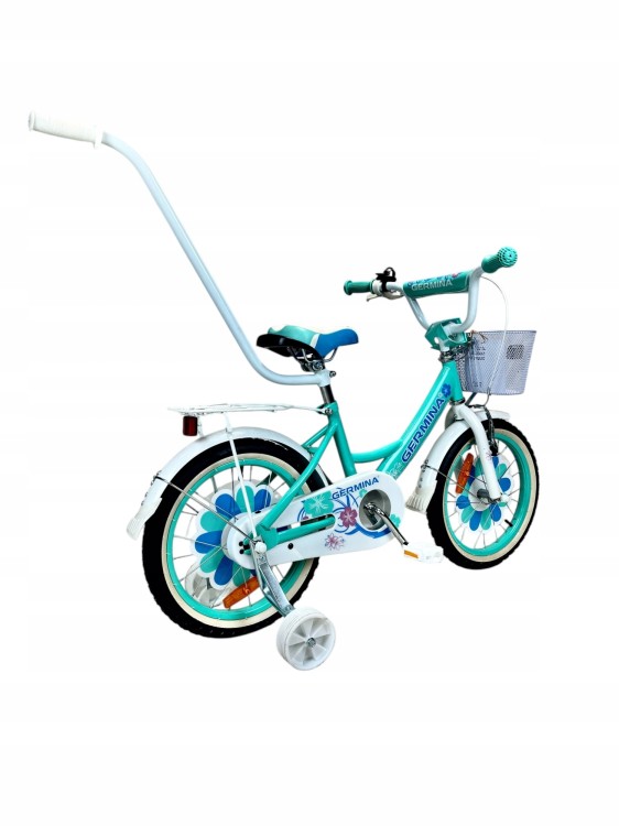 Rower dla dziecka Bmx Germina 16" cali Miętowy - POMYSŁ NA PREZENT